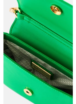 Moda Luxe Women Solid Cross Body Bag 14 H x 17 L x 6 W cm, Green  - Image 4