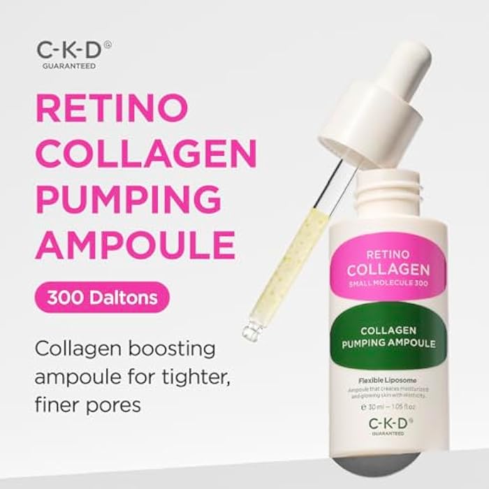 CKD Guaranteed CKD Retino Collagen Pumping Ampoule – Firming & Pore-Refining Facial Serum for Skin Elasticity. Enhances Collagen, Improves Skin Texture & Tone, Strengthens Skin Barrier, Korean Skincare, 1.01 fl oz - Image 2