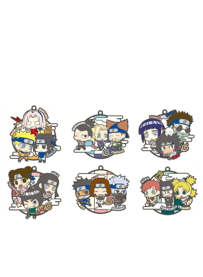 Naruto Shippuden Rubber Mascots Three Man Teams Blind Box by Megahouse