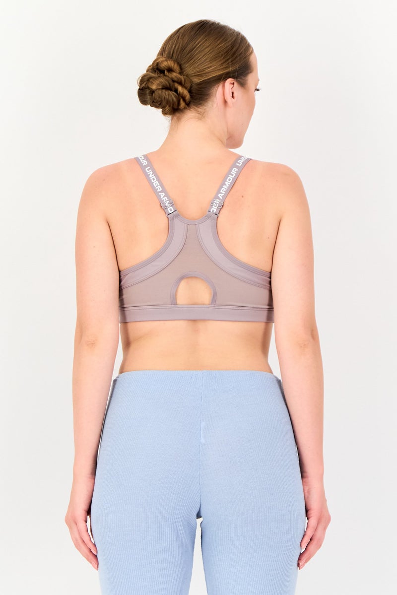 UNDER ARMOUR Women Sportswear Fit Padded Training Sport Bra, Mauve - Image 3