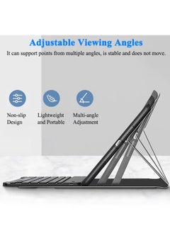 QPHWHFQ Keyboard Case with Mouse for Samsung Galaxy Tab A9+ Plus 11", Detachable Wireless A9+ Plus 11-inch Keyboard Case, Rechargeable Keyboard Cover with Pencil Holder, 3 Angle Adjustment  - Image 5