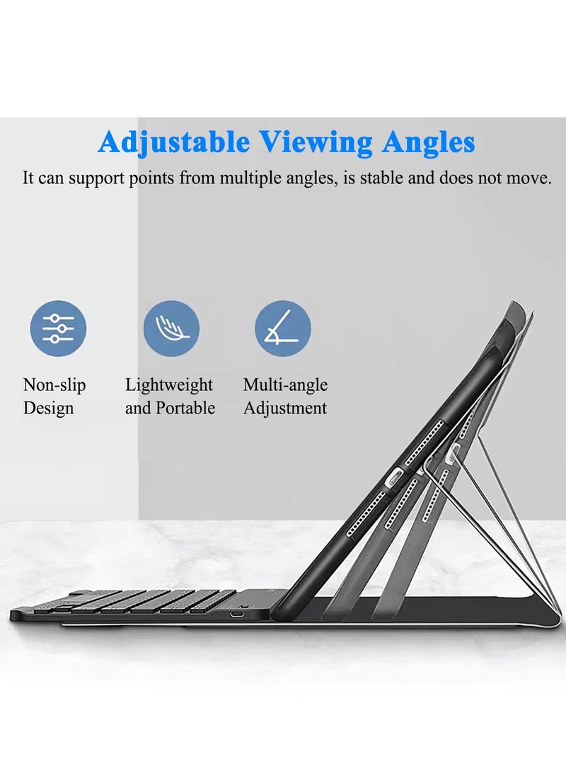 QPHWHFQ - Keyboard Case with Mouse for Samsung Galaxy Tab A9+ Plus 11", Detachable Wireless A9+ Plus 11-inch Keyboard Case, Rechargeable Keyboard Cover with Pencil Holder, 3 Angle Adjustment - Image 1