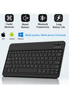 QPHWHFQ Keyboard Case with Mouse for Samsung Galaxy Tab A9+ Plus 11", Detachable Wireless A9+ Plus 11-inch Keyboard Case, Rechargeable Keyboard Cover with Pencil Holder, 3 Angle Adjustment  - Image 2