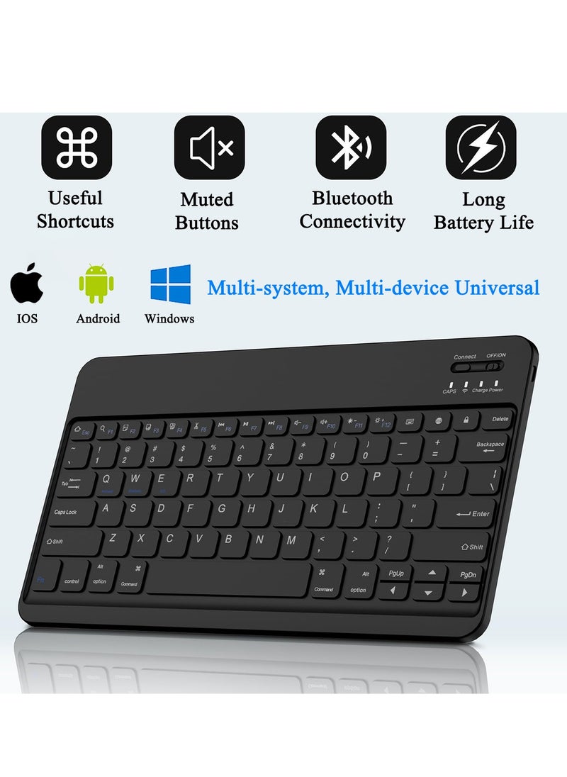 QPHWHFQ - Keyboard Case with Mouse for Samsung Galaxy Tab A9+ Plus 11", Detachable Wireless A9+ Plus 11-inch Keyboard Case, Rechargeable Keyboard Cover with Pencil Holder, 3 Angle Adjustment - Image 1