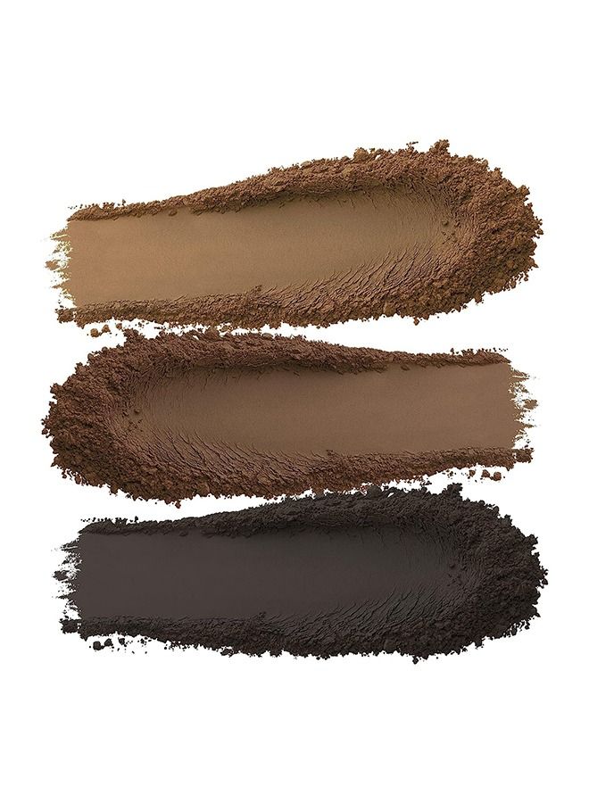 Misslamode 3 Color Eyebrow Powder Palette Set, Waterproof Powder Eyebrow Makeup, Brow Definer Powder Eyebrow Filler to Shape Perfect Brow - Image 3