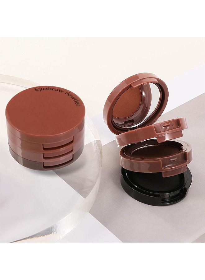 Misslamode 3 Color Eyebrow Powder Palette Set, Waterproof Powder Eyebrow Makeup, Brow Definer Powder Eyebrow Filler to Shape Perfect Brow - Image 5