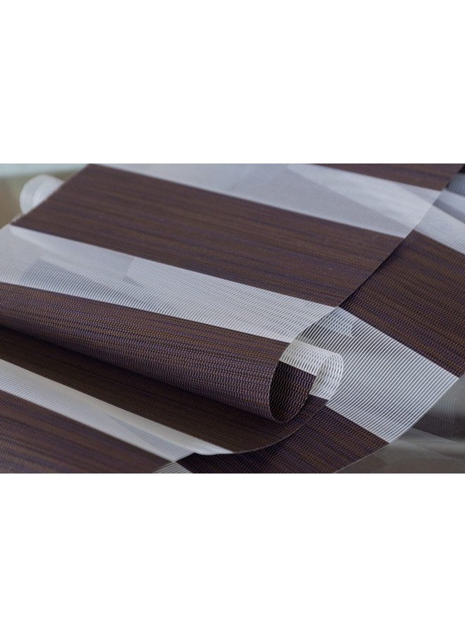 Zebra Blinds - ZEBRA BLINDS Polyester Blinds for Windows,Coffe,W150XH130CM - Image 1