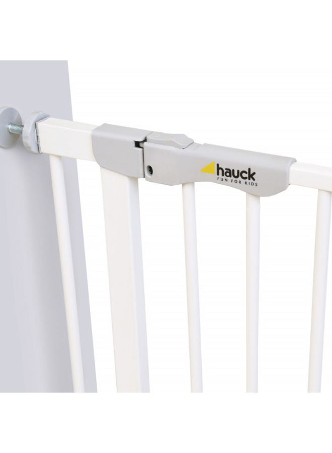 hauck Autoclose N Stop Double Metal Safety Gate Lock for Newborn, White - 597255 - Image 4