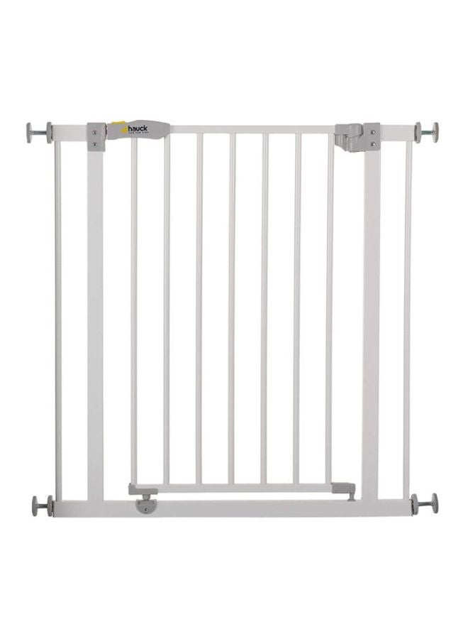 hauck Autoclose N Stop Double Metal Safety Gate Lock for Newborn, White - 597255 - Image 1