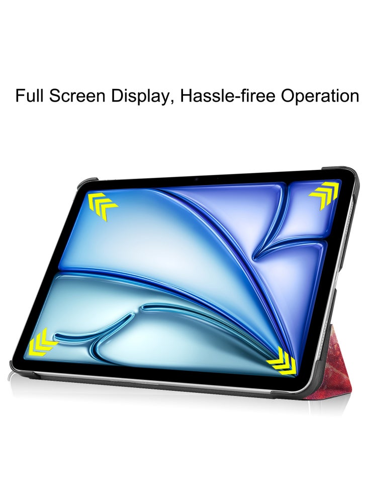 حافظة جلدية بحامل مطبوع عليها نمط لجهاز iPad Air 11 (2025)/(2024) اللوحي - Galaxy - Image 2