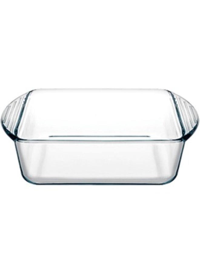 Paşabahçe صينية بوراكم مربعة 1040 مل – طبق زجاجي للخبز - Image 2