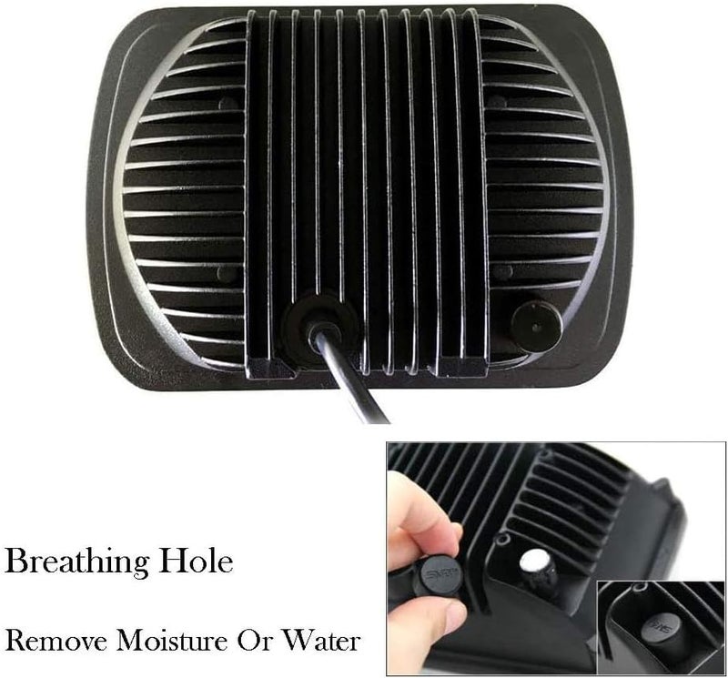 AMUNIESUN DOT Approved 4X6" Inch Sealed Beam LED Headlights for Kenworth T600 T800 / Peterbilt 357 378 379 - 4PCS - Image 5