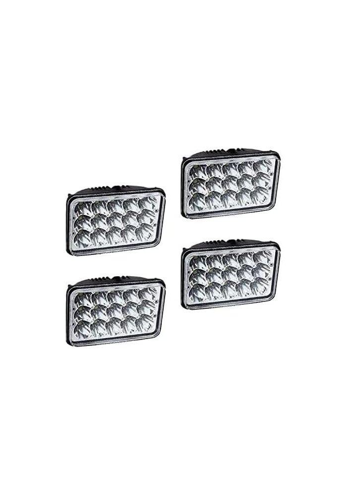 AMUNIESUN DOT Approved 4X6" Inch Sealed Beam LED Headlights for Kenworth T600 T800 / Peterbilt 357 378 379 - 4PCS - Image 2