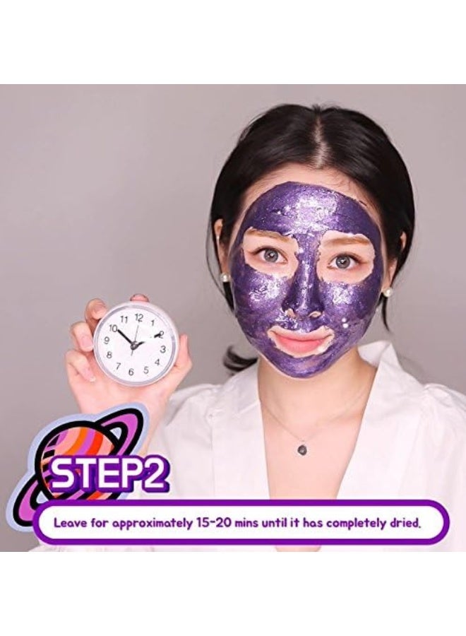 Purederm قناع بيو ديرم جالاكسي دايموند غليتر بنفسجي 10 جرام (0.35 أونصة) - Image 4