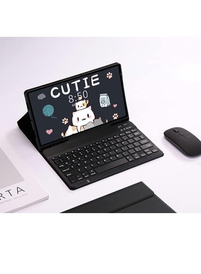 Arabic and English Keyboard Case Compatible with iPad Air 11 inch 2024 (Model:A2899,A2900),Magnetic Cover with Keyboard u0026 Bluetooth Mice u0026 Pencil Holder for iPad Air 6