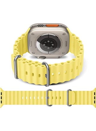 Newest Silicone Ocean Watch Band For Apple Watch Series 8 7 6 5 4 3 2 1 SE Compatible With Apple Watch Band 38mm 40mm 41mm Replacement Women Mens, Sport  slides Strap for iWatch Ultra - pzsku/ZF0D9AB738F346A5FF8D9Z/45/_/1667155030/5c40c339-72ab-4483-8fe8-21f0c65f6051