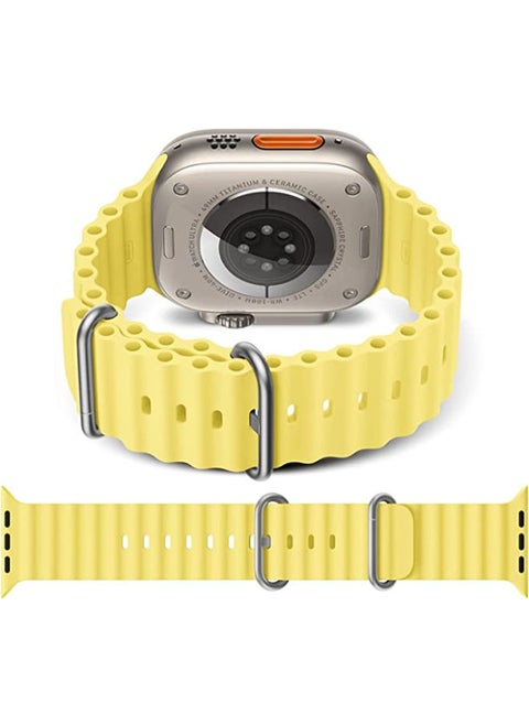 Newest Silicone Ocean Watch Band For Apple Watch Series 8 7 6 5 4 3 2 1 SE Compatible With Apple Watch Band 38mm 40mm 41mm Replacement Women Mens, Sport  slides Strap for iWatch Ultra