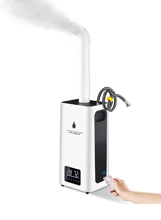Industrial Commercial Humidifiers Whole House Humidifier Large Room Humidifier With Water Pipe 2000ml/h 23.8L Top Fill Water Tank 110V Touch Control /Remote Control 45° Mist Outlet Intelligent Constant Humidity Sleep Mode