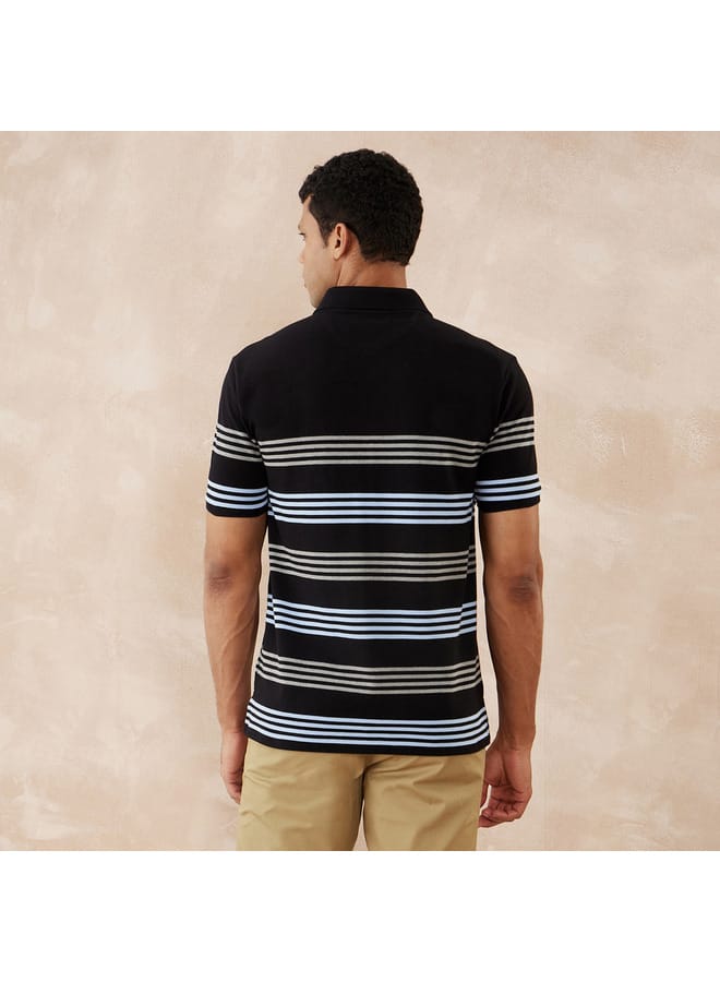 Fahrenheit Striped Polo T-shirt - Image 4