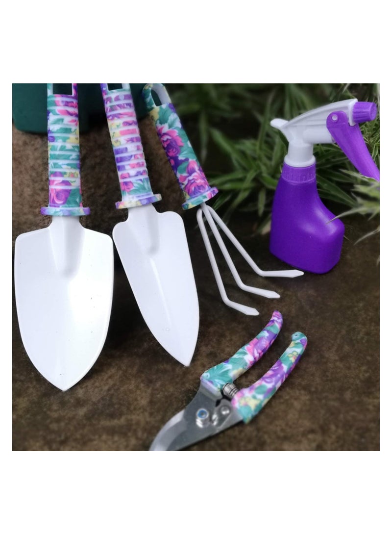 KASTWAVE Purple Garden Toolbox Set, High Quality and Practical Flower Planting Tool Suitable for Transplanting, Sowing, 10 Pieces - Image 5