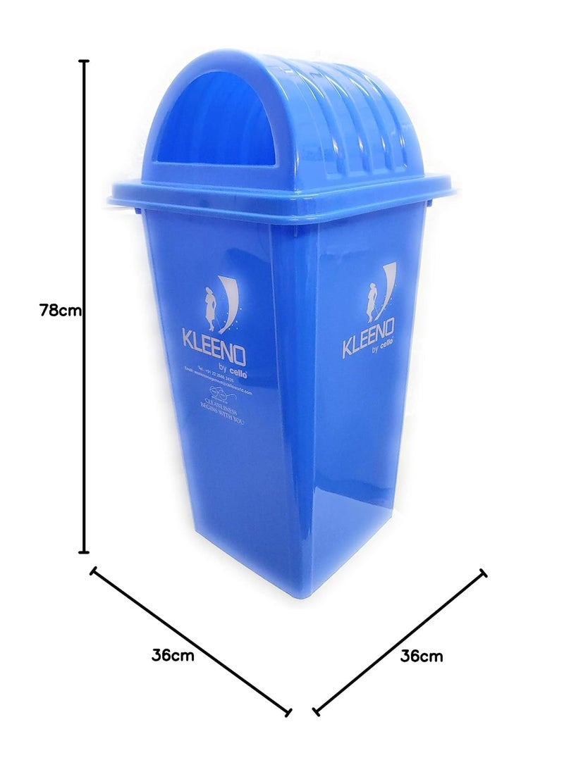 Kleeno Cello Kleeno Dome Lid Plastic Garbage Dustbin Bucket 60 LTR Blue  - Image 5