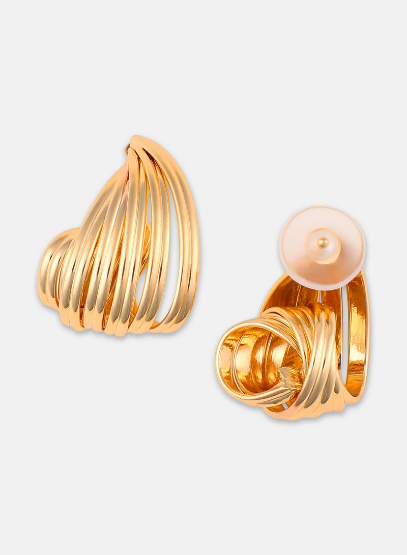 سوهي Women's The Ripple-Swirl Drop Earrings
