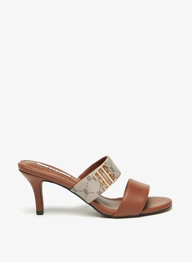ايل Women's Strappy Slip-On Sandals with Stiletto Heels