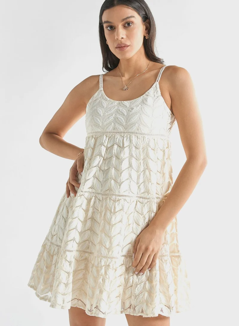FAV Tiered Eyelet Dress
