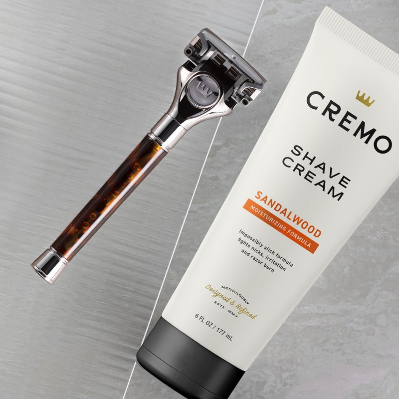 Cremo Sandalwood Shave Cream, Astonishingly Superior Ultra-Slick Shaving Cream for Men, Fights Nicks, Cuts and Razor Burn, 6 Fl Oz - Image 2