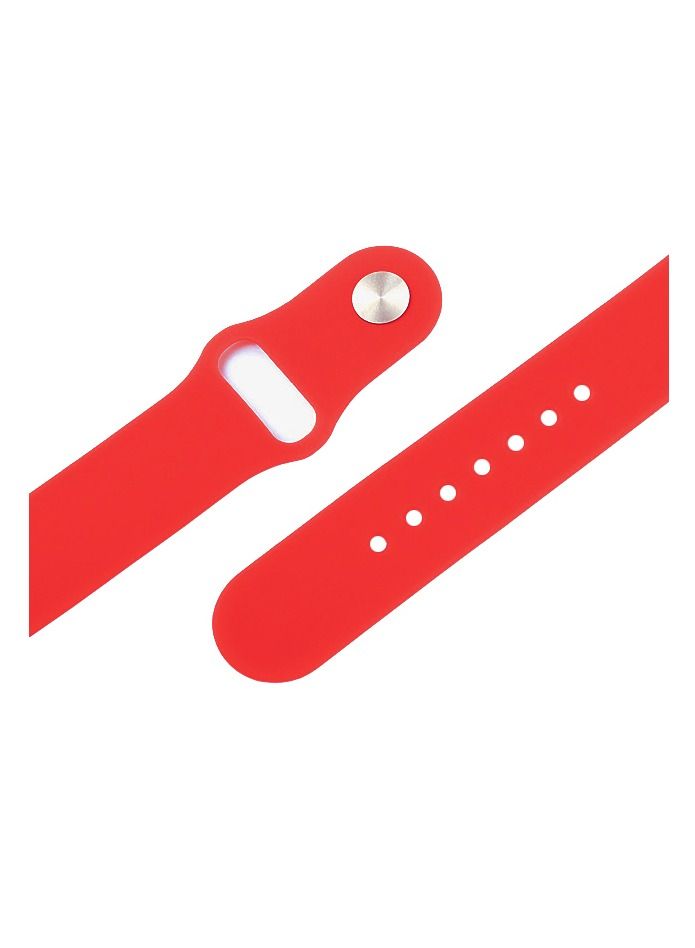 سوار رياضي بديل من السيليكون لساعة Apple Watch Series 8 Ultra - 49 مم - أحمر - Image 1