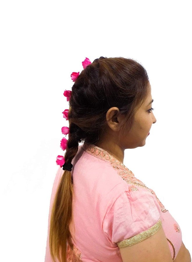 Glan Flower Juda Pin For Women And Girls Hair Accessories Bun Juda Pins For Party Pink 24 Pcs Pack Of 1 (JUDA PINS 11) - Image 5