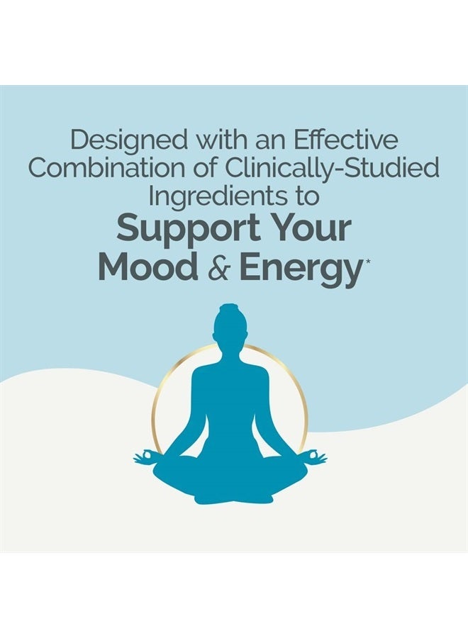 Estroven مكمل كامل + أشواغاندا متعدد الأعراض لسن اليأس للنساء - 60 حبة - مكونات مثبتة سريريًا توفر تخفيف سن اليأس والتعرق الليلي + تخفيف الهبات الساخنة* - خالي من الأدوية وغير معدل وراثيًا - Image 4