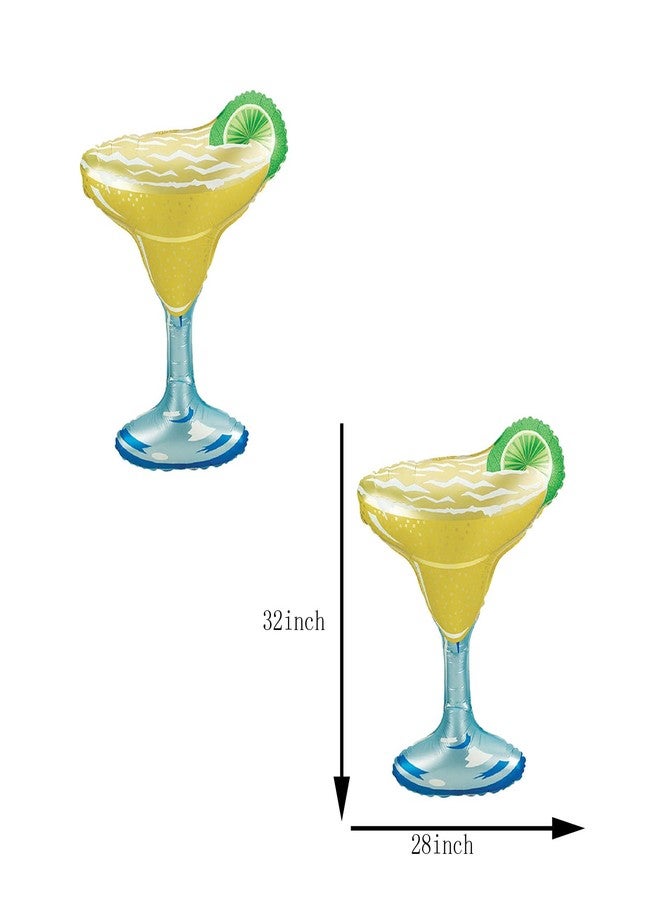 OHLIGEI 4PCS Margarita Foil Balloon for Margs and Matrimony Bachelorette Summer Fruit Themed Birthday Wedding Party Decorations - Image 2