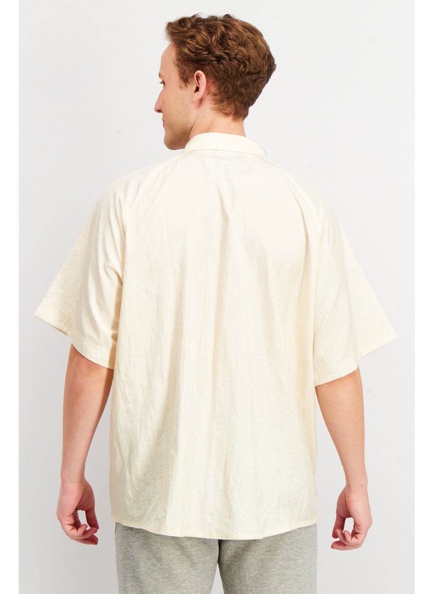 adidas Originals Men Regular Fit Short Sleeve  Outdoor Polo Shirt, Beige  - Image 2