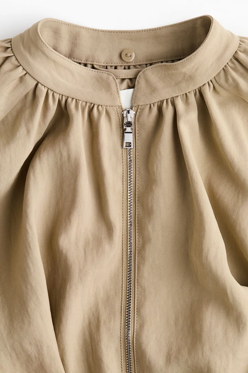 H&M  Bubble-hem jacket with scarf for Women | Best Price UAE