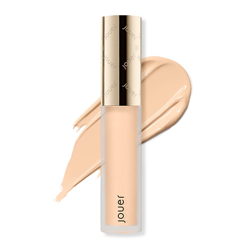 Jouer Essential High Coverage Liquid Concealer  Brightening Concealer  Color Corrector for Under Eye Dark Circles Spot Coverage and Eye Primer  Soft Matte Finish CremeCafe