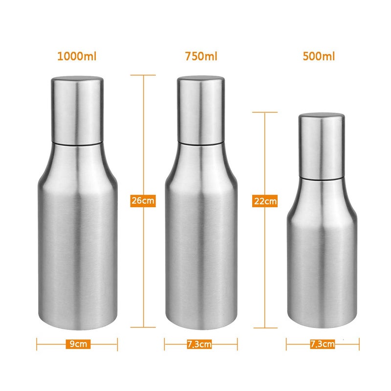 Flyboo Olive Oil Dispenser,Oil Bottle Stainless Steel Leak Proof Olive Oil Decanter for Kitchen - Image 3