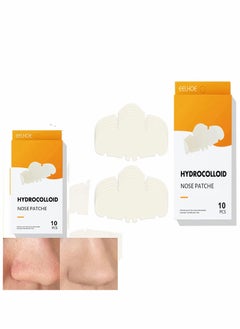 Nose Strip, Pimple Patche, Nose Sticker, Mighty Patch, Zits Strip, Hydrocolloid Patche, for Nose Pore, Zit, and Oil, Dermatologist, Approved Overnight Pore Strips to Absorb Acne Nose Gunk (10 Pcs)