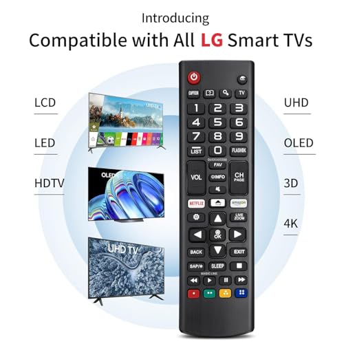 ZdalaMit Original Universal Remote Control Compatible for All LG Smart TV, LCD LED OLED UHD HDTV 3D 4K TVs AKB75095308 & More - Image 3