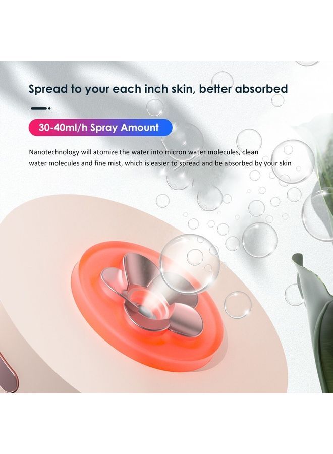 NIBEMINENT Mini Humidifier Mist Air Purifier Pink 11x7.7x7.7cm - Image 4