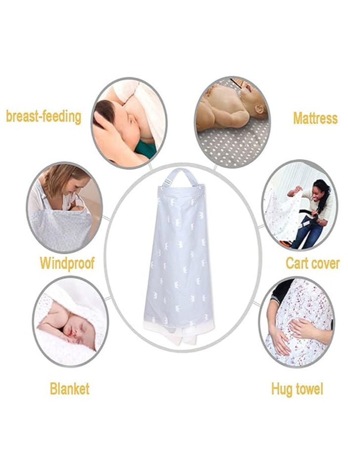 Moro Moro Breastfeeding Cover with Adjustable Strap – Full Coverage & Breathable Fabric - Image 3