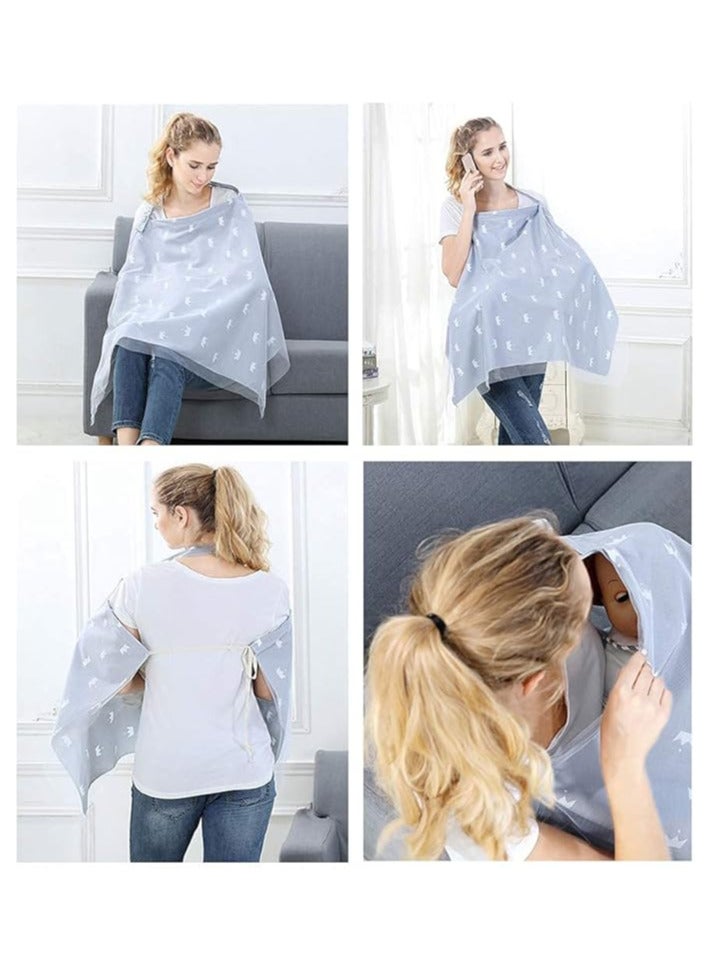 Moro Moro Breastfeeding Cover with Adjustable Strap – Full Coverage & Breathable Fabric - Image 5