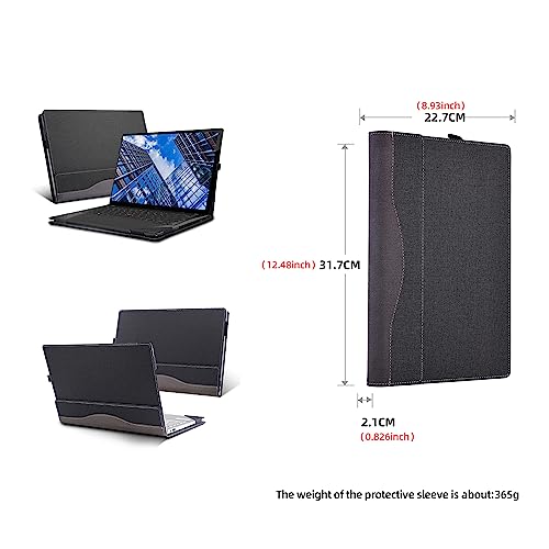 VEVOOD Laptop Cover for Lenovo ThinkPad T14 Gen 3 Gen4 T14s Gen 3 Gen 4 All Inclusive Drop Case 14" PU Leather Inside Pocket Cover (Gray) - Image 2