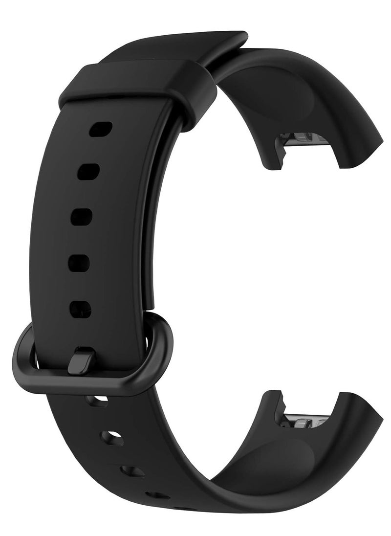 ten.tech TenTech  Soft Silicone Sports Band for Xiaomi Mi Watch Lite / Redmi Watch Smart Watch Breathable Band for Xiaomi Mi Watch Lite - black  - Image 3