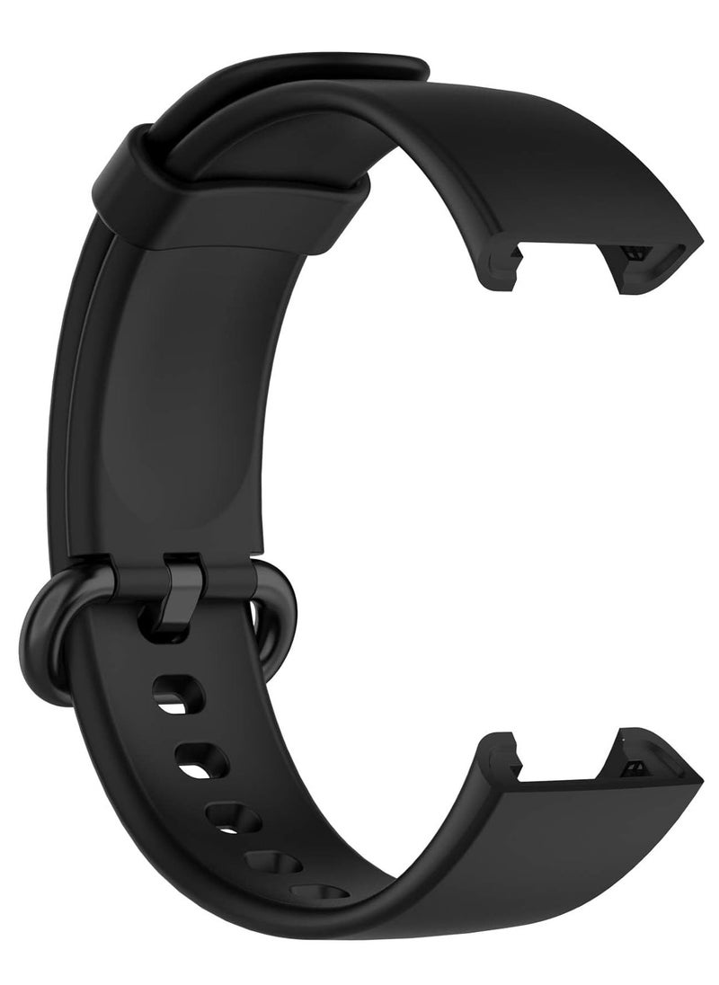 ten.tech TenTech  Soft Silicone Sports Band for Xiaomi Mi Watch Lite / Redmi Watch Smart Watch Breathable Band for Xiaomi Mi Watch Lite - black  - Image 4