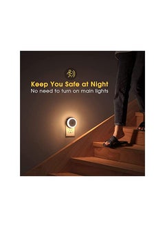 IBAMA Led Night Light 2 Pack Dusk To Dawn Sensor Smart Nightlight Wall Plug For Kids Room Bathroom Bedroom Home Kitchen H Stairway Energy Efficient Round Shape Baby Night Light Warm White  - Image 2
