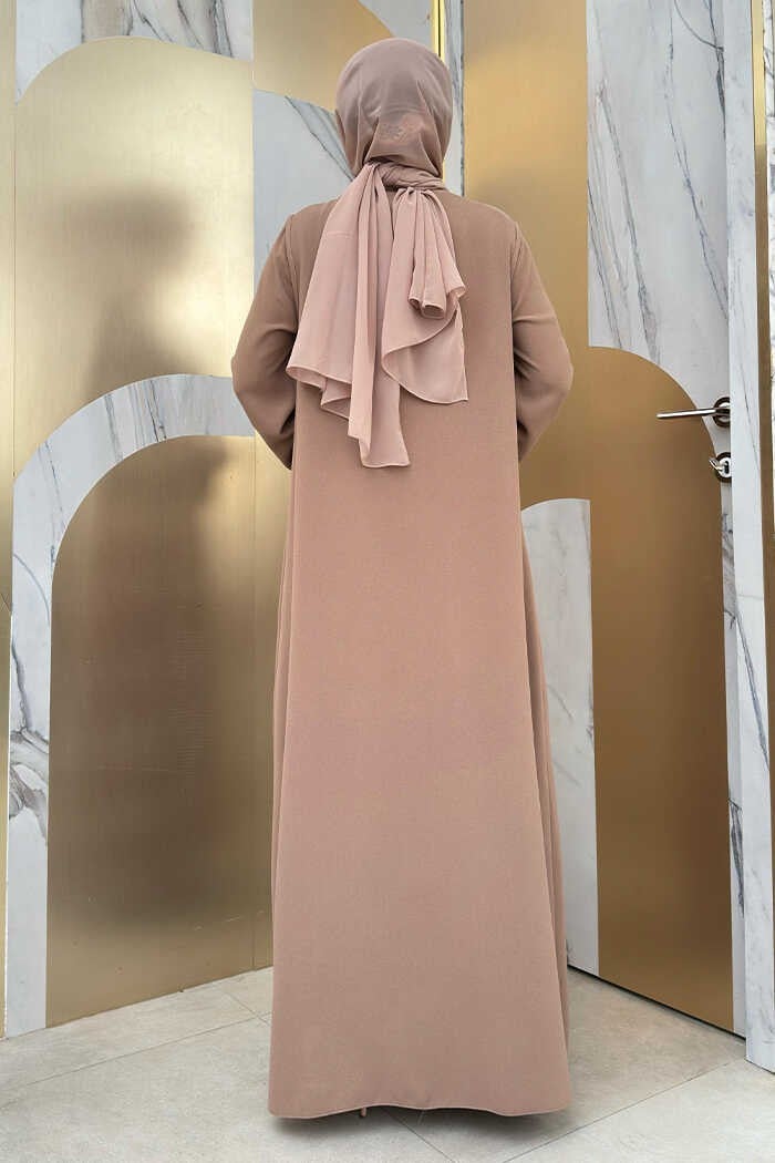 Bym Fashion Sequined Vest Dress Set 8498 Mink  - Image 3