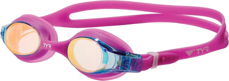 TYR Kids Swimple Metallized Swim Goggle in Berry Fizz - Image 1