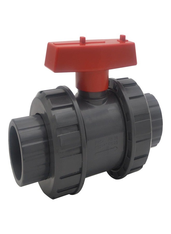 VALFLUIDS True Union PVC Ball Valve, for Water Treatment, Irrigation, Water Supply lines (1/2-Inch) - Image 2
