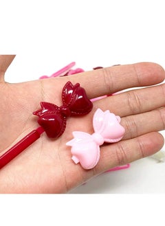 TARA Tara Girls Self Hinge Bow Hair Barrettes 18 Pieces Selection (Pink Mix)  - Image 2